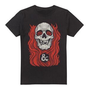 Dungeons & Dragons Mens Lich Flaming 50th T-Shirt / Black